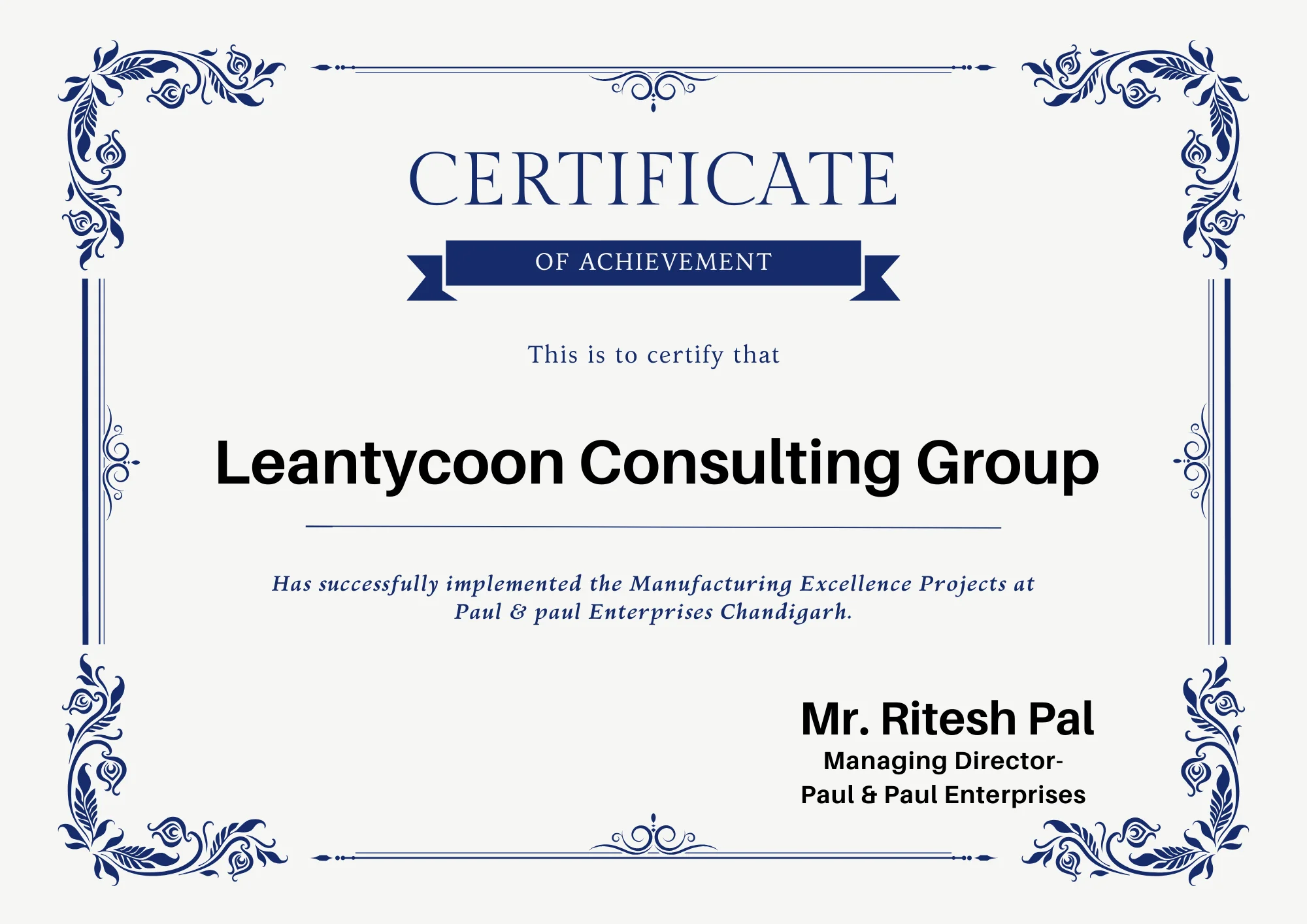 leantycoon certificates
