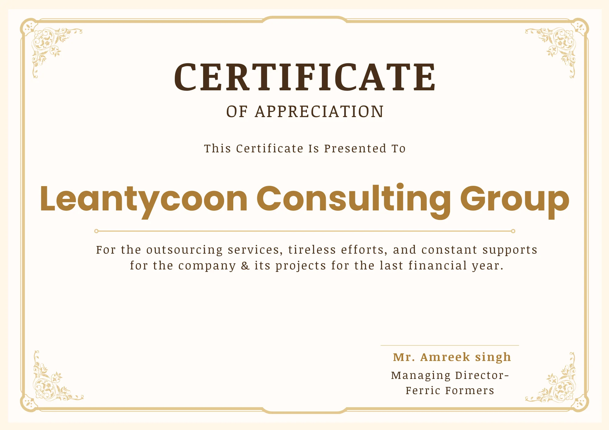 leantycoon certificates
